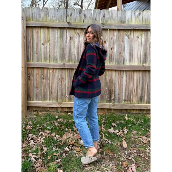 Vintage Tommy Hilfiger Plaid Toggle Coat (S/P) - Picture 6 of 8